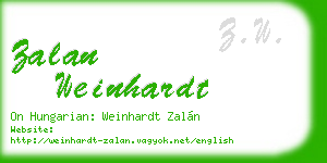 zalan weinhardt business card